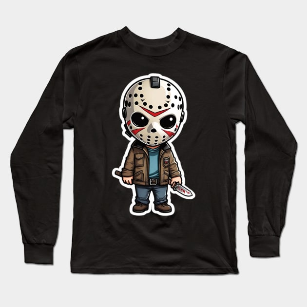 Jason Voorhees 3 Long Sleeve T-Shirt by Grave Digs